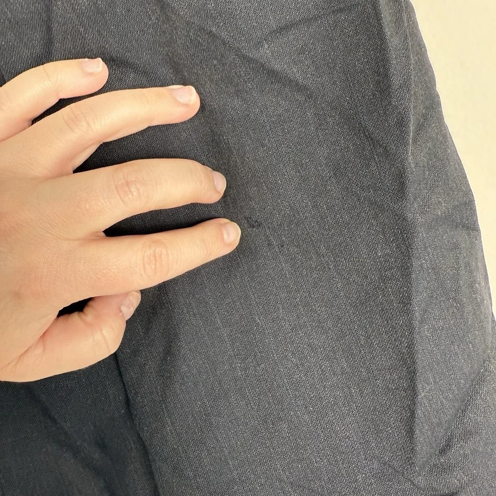 Hardy Amies Mens 50R Blazer Dark Gray Wool Two Button Sport Coat Single Breasted